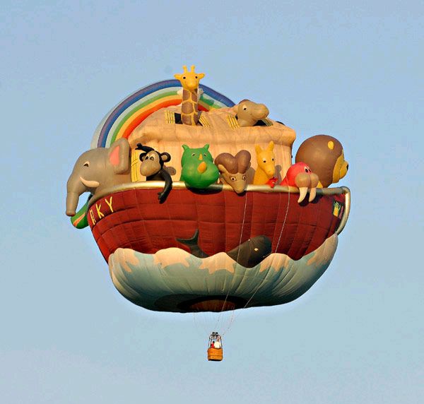 Arky, the Noah's Ark balloon.